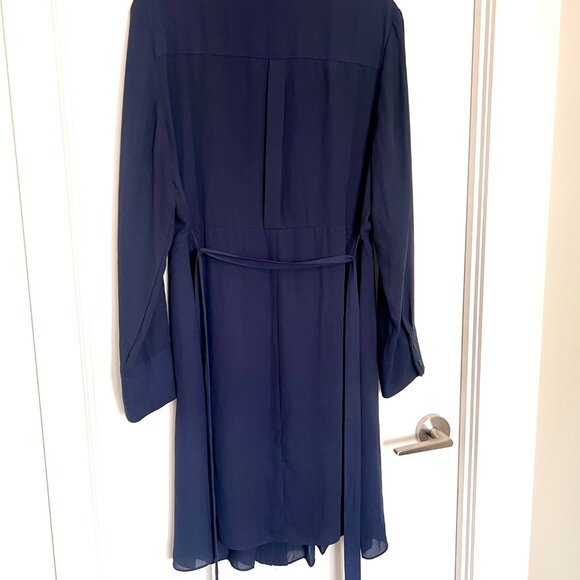 Nanette Lepore Sheer Navy Dress - Picture 5 of 5